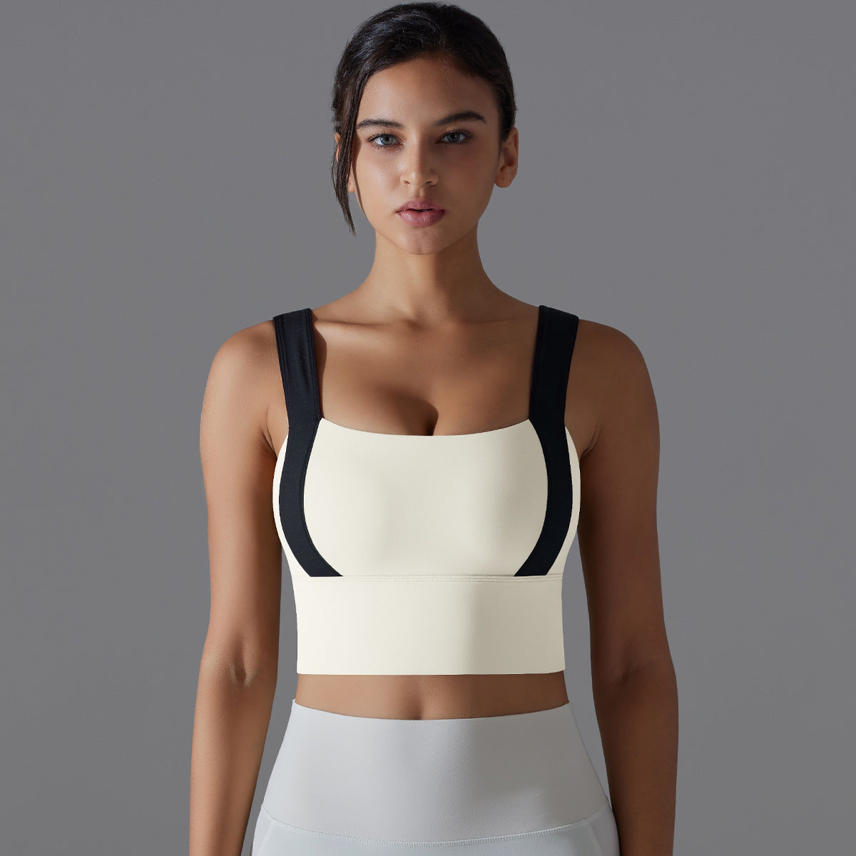 Double-sided Nylon Classic Tight Beauty Back Exercise Bra