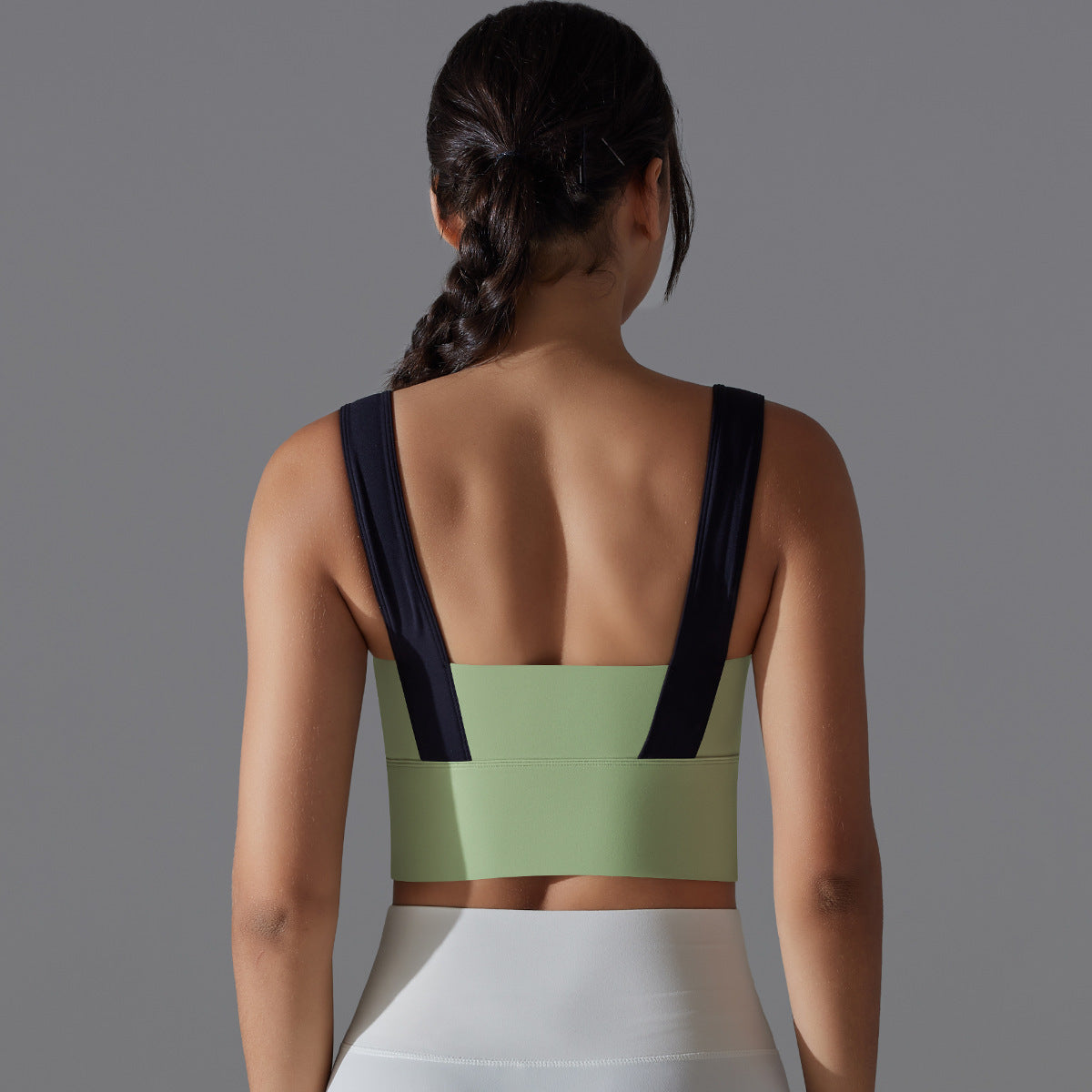 Double-sided Nylon Classic Tight Beauty Back Exercise Bra